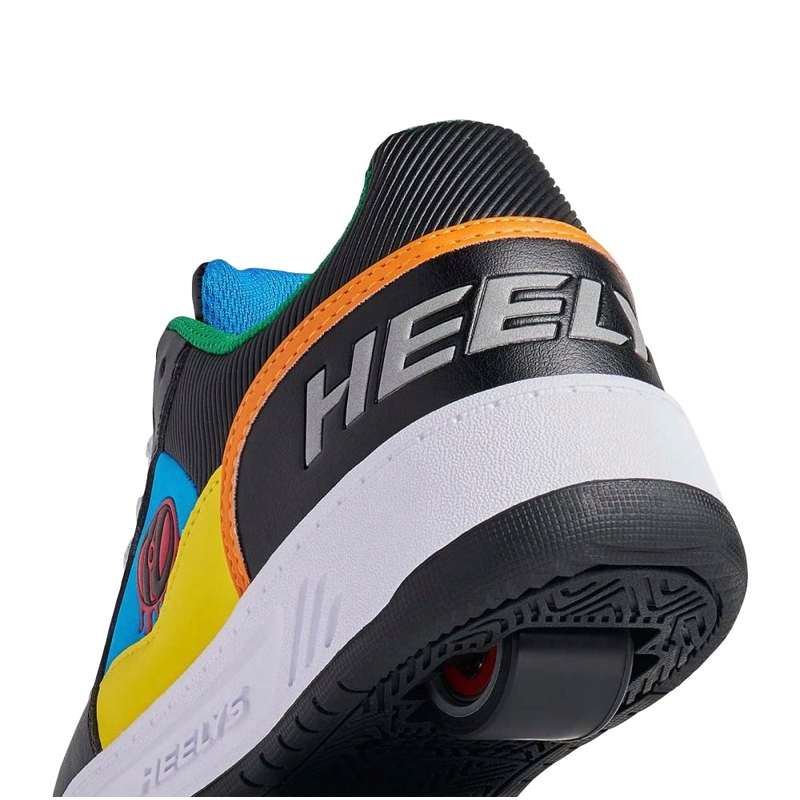 Heelys Rezerve Low X2 Shoes Black Red Cyan Yellow UK Size 1