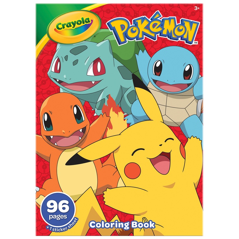 Crayola Pokmon 96 Page Colouring Book