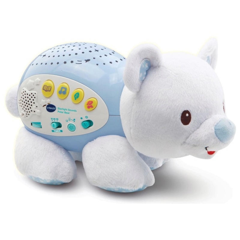 VTech Baby Starlight Sounds Polar Bear Star Projector and Night Light