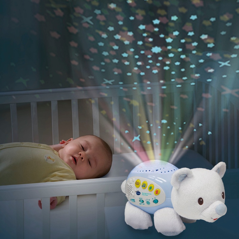 VTech Baby Starlight Sounds Polar Bear Star Projector and Night Light