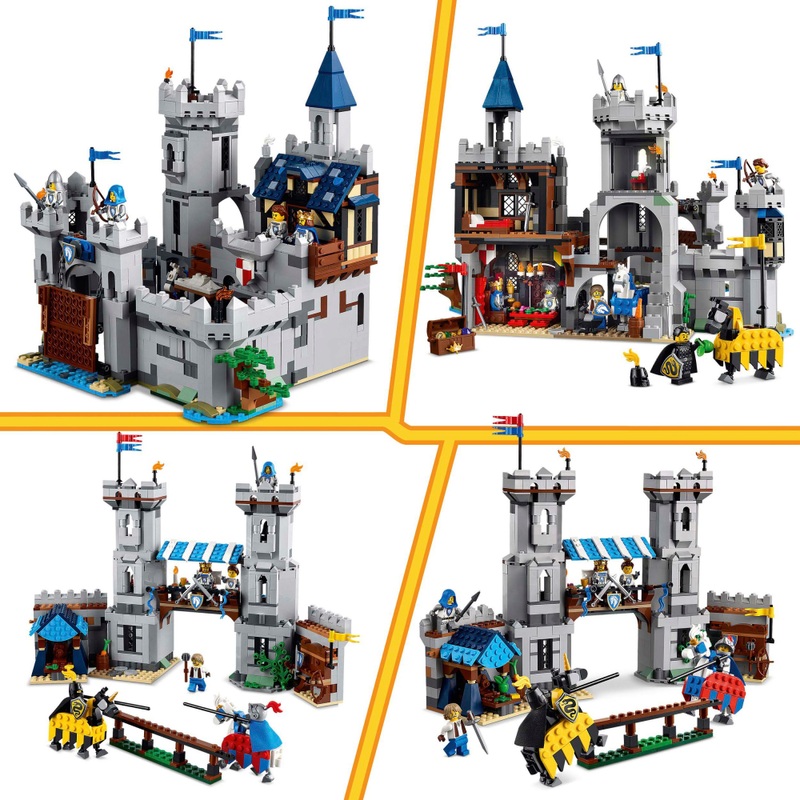 LEGO Creator 31168 3-in-1 Medieval Horse Knight Castle Set 4 LEGO Creator 31168 3-in-1 Medieval Horse Knight Castle Set