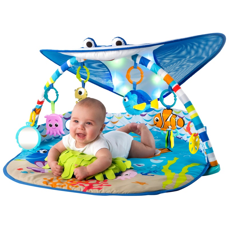 Bright Starts Disney Baby Finding Nemo Mr. Ray Ocean Lights Baby Gym