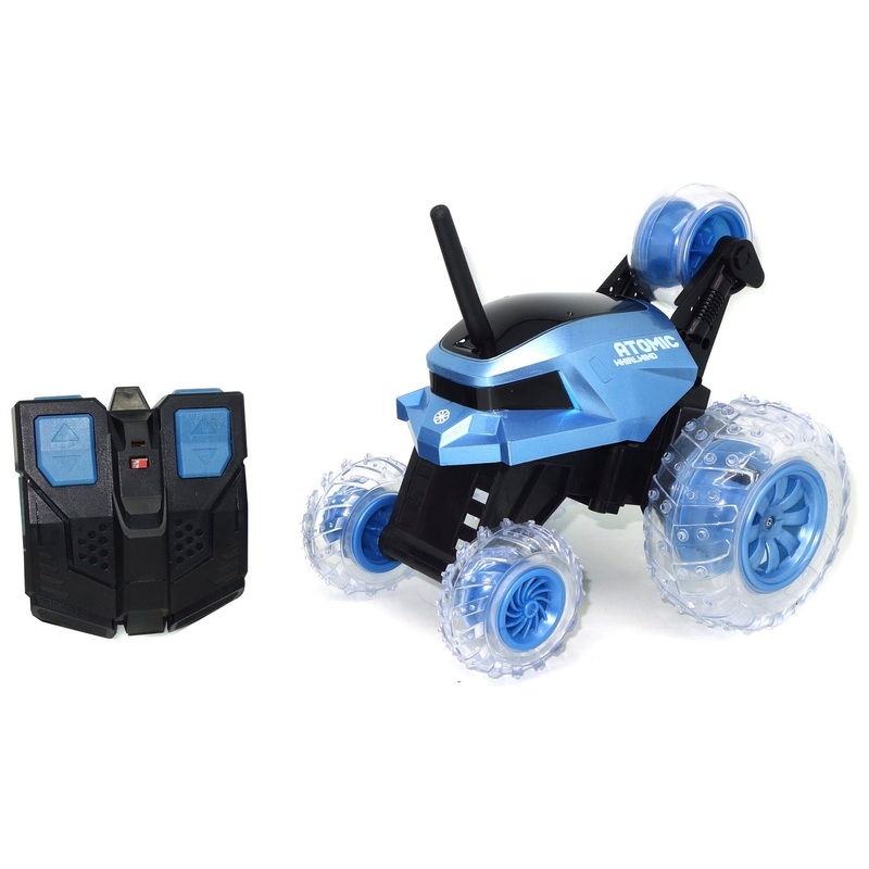 Atomic Whirlwind LED Remote Control Tumbling Stunt Car Blue