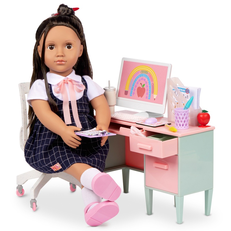 Our Generation School Teacher's Desk with Accessories Set 3 Our Generation School Teacher's Desk with Accessories Set