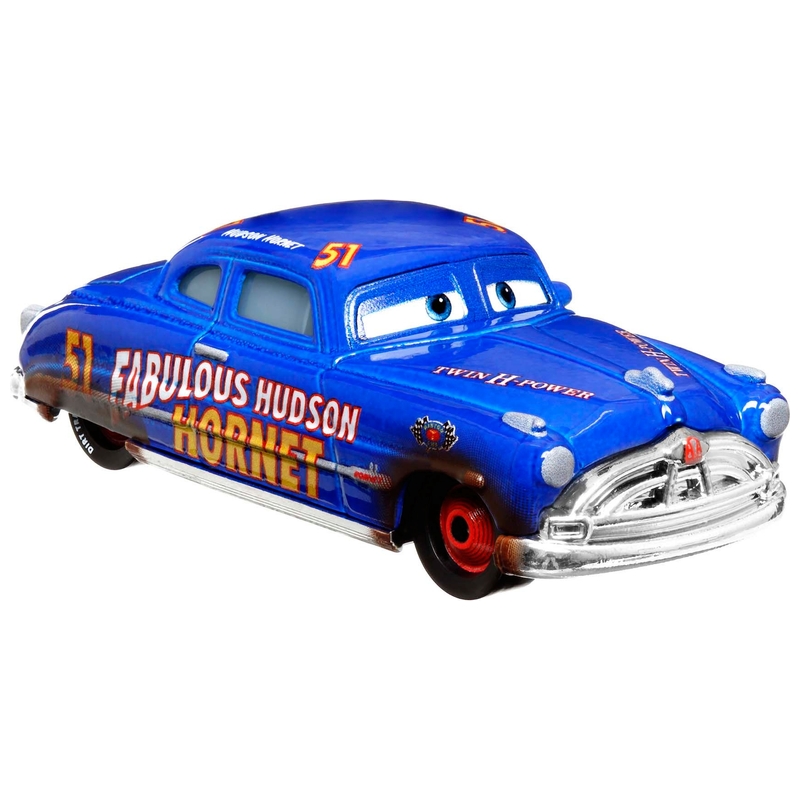 Disney Cars Diecast Car Dirt Track Fabulous Hudson Hornet 1:55 Scale