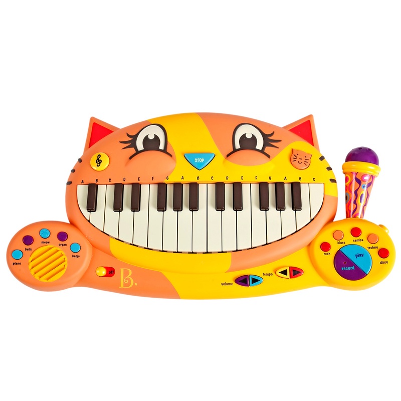 B. toys Meowsic Interactive Cat Piano with Microphone