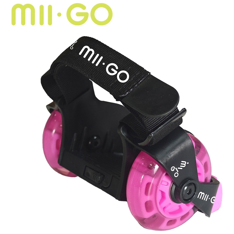 Mii.Go Flashing Roller Wheeled Shoe Pink Skates with Lights 2 Mii.Go Flashing Roller Wheeled Shoe Pink Skates with Lights