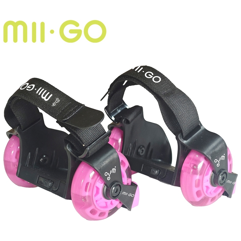 Mii.Go Flashing Roller Wheeled Shoe Pink Skates with Lights 3 Mii.Go Flashing Roller Wheeled Shoe Pink Skates with Lights