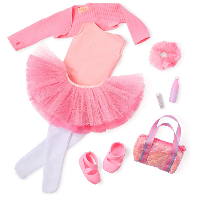 Our Generation Deluxe Ballet Outfit with Tricoloured Skirt