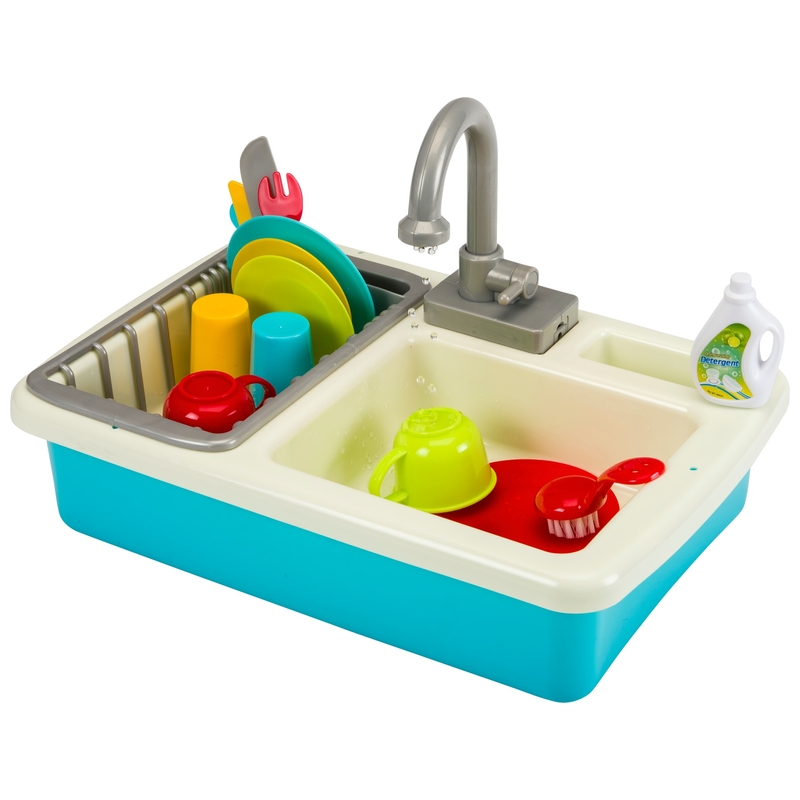 Kitchen Corner Wash-Up Kitchen Sink Playset 20 Pieces
