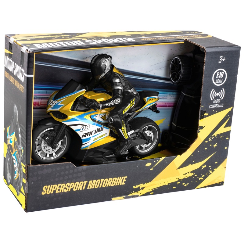 Motor Sport Remote Control Supersport Motorbike 1:10 Scale 4 Motor Sport Remote Control Supersport Motorbike 1:10 Scale