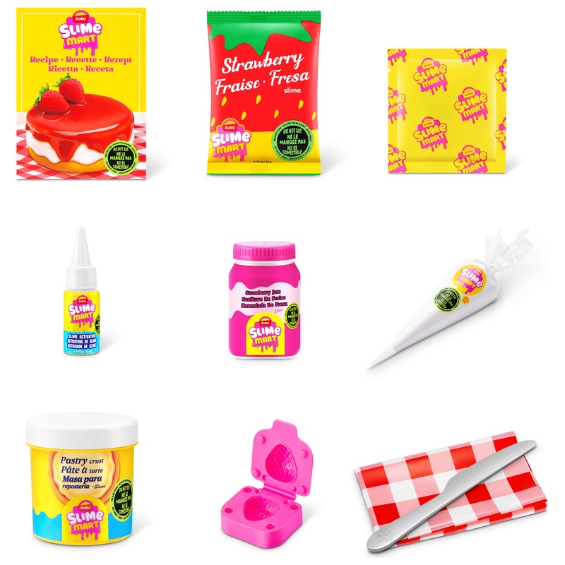 Slime Mart Small Bag Strawberry Cheesecake by ZURU 3 Slime Mart Small Bag Strawberry Cheesecake by ZURU