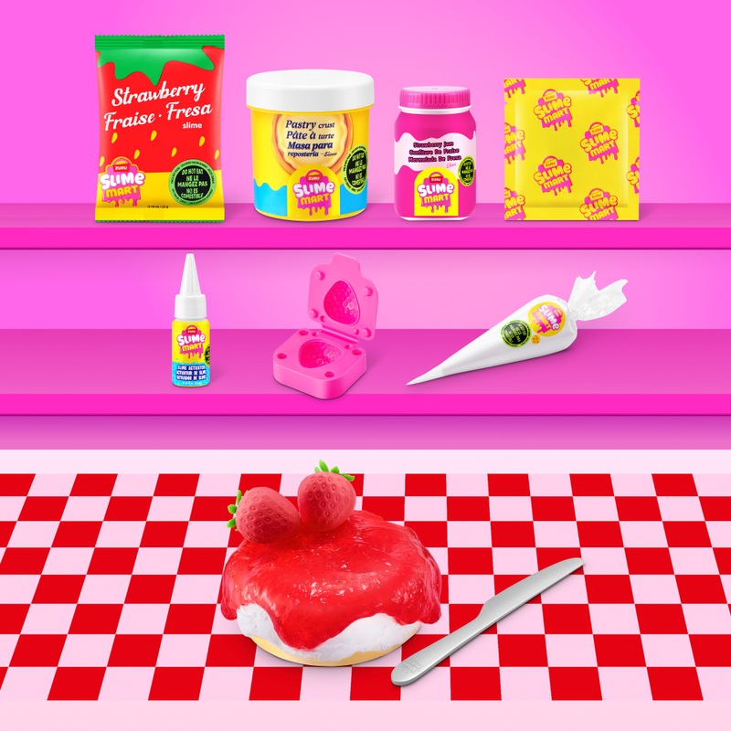 Slime Mart Small Bag Strawberry Cheesecake by ZURU 4 Slime Mart Small Bag Strawberry Cheesecake by ZURU