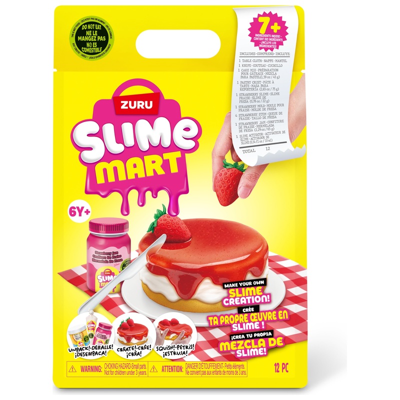Slime Mart Small Bag Strawberry Cheesecake by ZURU 6 Slime Mart Small Bag Strawberry Cheesecake by ZURU