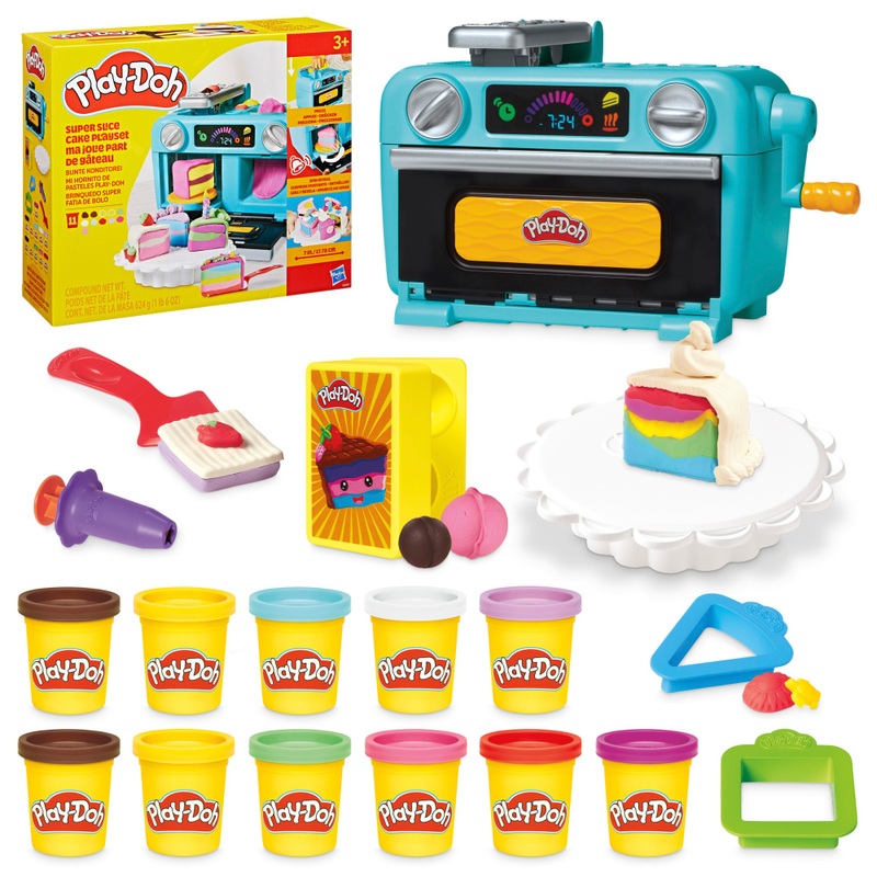 Play-Doh Super Slice Cake Playset 8 Play-Doh Super Slice Cake Playset