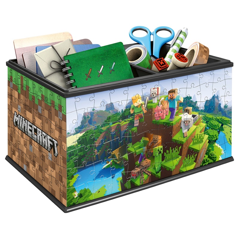 Minecraft 3D Puzzle Organizer Storage Box 216 Pieces 2 Minecraft 3D Puzzle Organizer Storage Box 216 Pieces