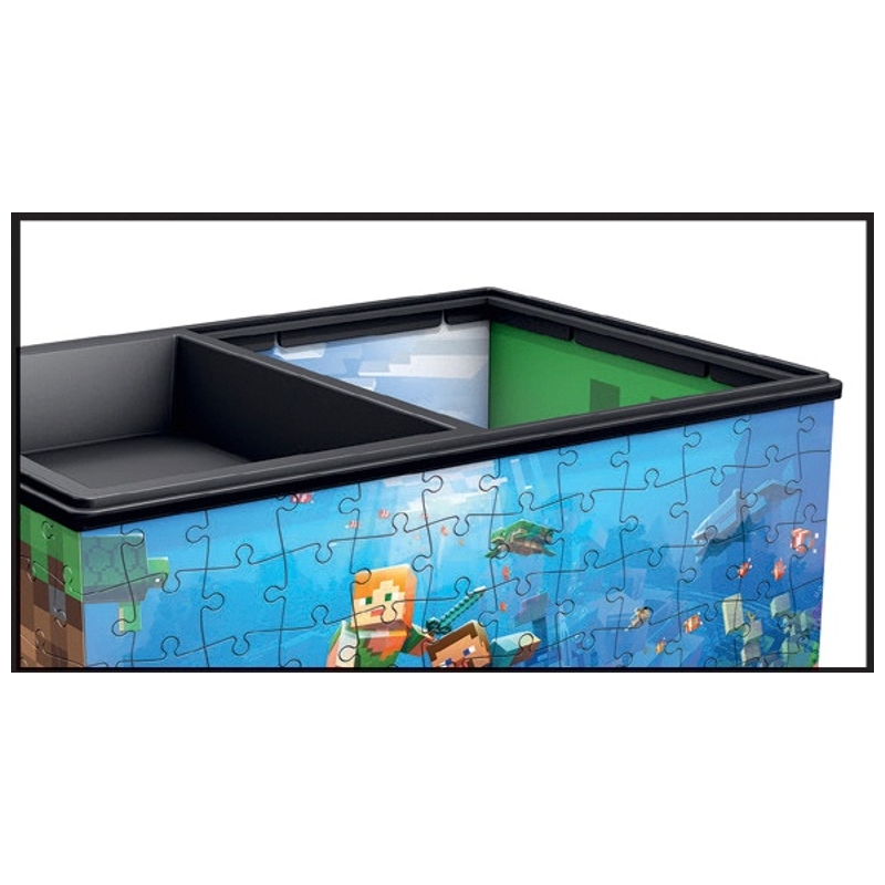 Minecraft 3D Puzzle Organizer Storage Box 216 Pieces 4 Minecraft 3D Puzzle Organizer Storage Box 216 Pieces