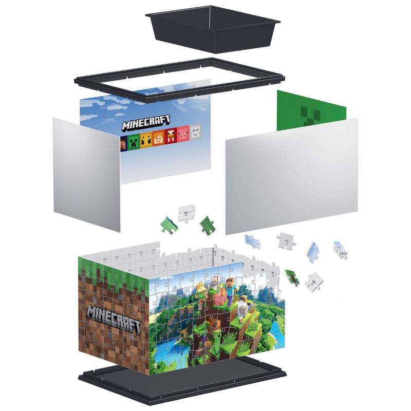 Minecraft 3D Puzzle Organizer Storage Box 216 Pieces 6 Minecraft 3D Puzzle Organizer Storage Box 216 Pieces