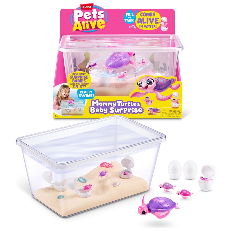 Pets Alive by ZURU Mommy Turtle & Baby Surprise Set