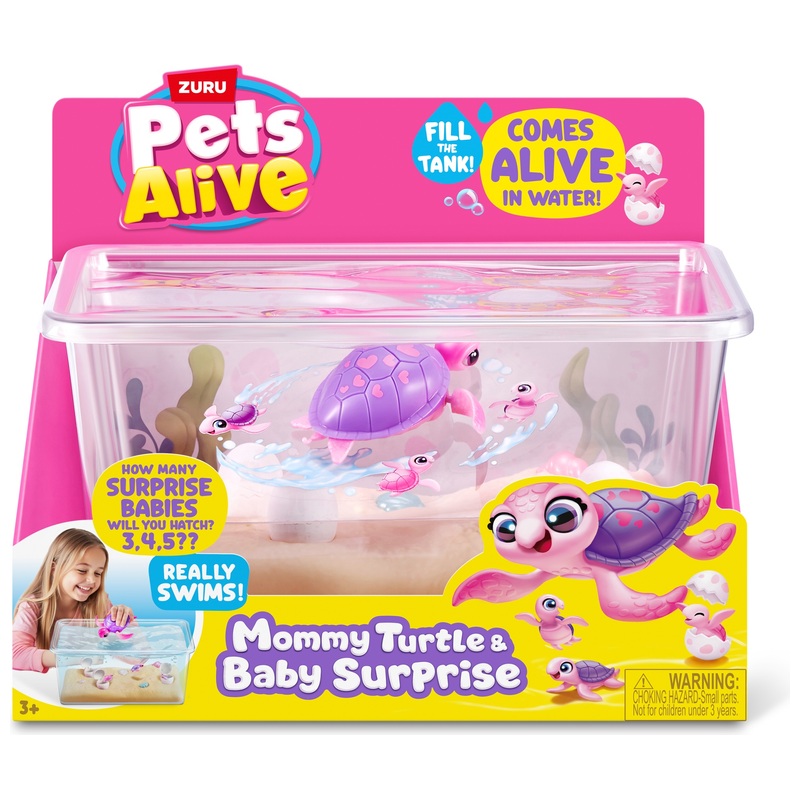 Pets Alive by ZURU Mommy Turtle & Baby Surprise Set 6 Pets Alive by ZURU Mommy Turtle & Baby Surprise Set