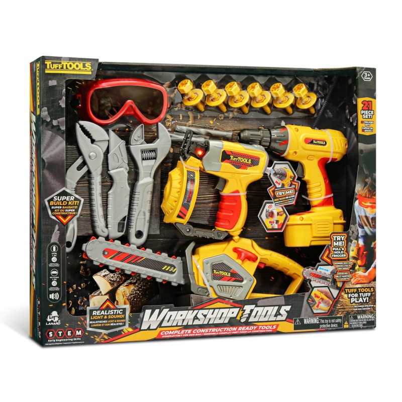 Tuff Tools Construction Workshop Tool Kit Set 5 Tuff Tools Construction Workshop Tool Kit Set