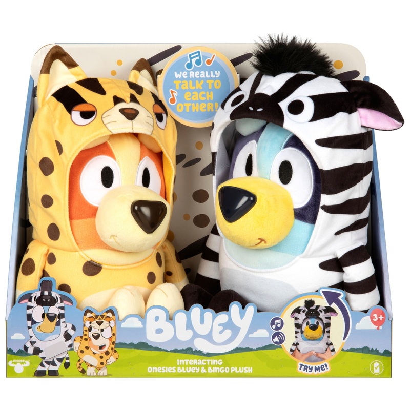 Bluey and Bingo Interacting Onesies Electronic Plush Toy Set 8 Bluey and Bingo Interacting Onesies Electronic Plush Toy Set