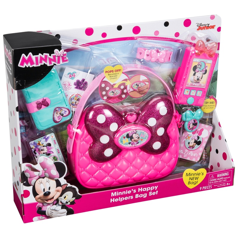 Disney Junior Minnie Mouse Toy Set Minnie's Happy Helpers Bag 8 Disney Junior Minnie Mouse Toy Set Minnie's Happy Helpers Bag