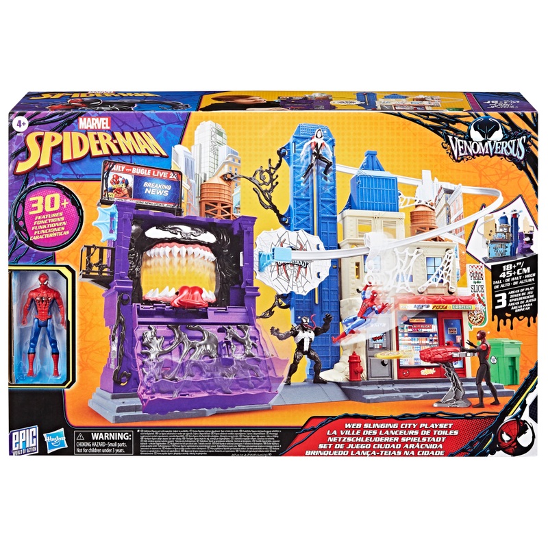 Marvel Spider-Man VenomVersus Web Slinging City Playset 8 Marvel Spider-Man VenomVersus Web Slinging City Playset