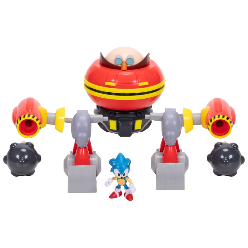 Sonic the Hedgehog Deluxe 23cm Hammer Egg Robot and Sonic Figure Playset 2 Sonic the Hedgehog Deluxe 23cm Hammer Egg Robot and Sonic Figure Playset