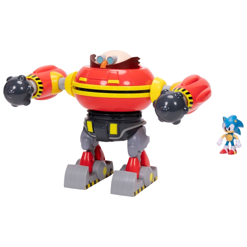 Sonic the Hedgehog Deluxe 23cm Hammer Egg Robot and Sonic Figure Playset 3 Sonic the Hedgehog Deluxe 23cm Hammer Egg Robot and Sonic Figure Playset