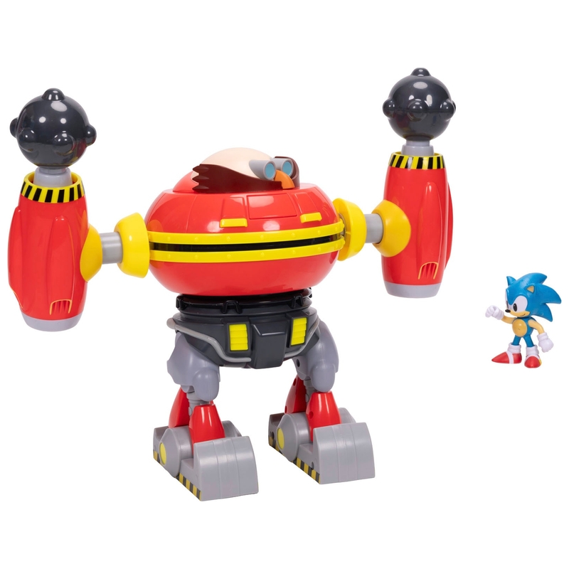 Sonic the Hedgehog Deluxe 23cm Hammer Egg Robot and Sonic Figure Playset 4 Sonic the Hedgehog Deluxe 23cm Hammer Egg Robot and Sonic Figure Playset