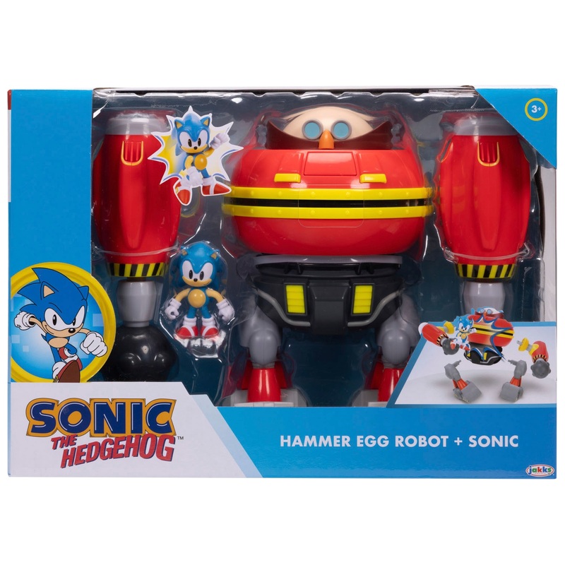 Sonic the Hedgehog Deluxe 23cm Hammer Egg Robot and Sonic Figure Playset 6 Sonic the Hedgehog Deluxe 23cm Hammer Egg Robot and Sonic Figure Playset