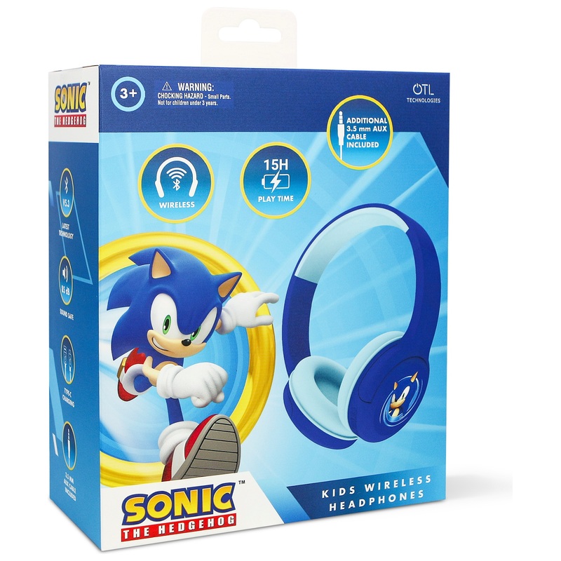 Sonic The Hedgehog Kids' Core Wireless Bluetooth Headphones 8 Sonic The Hedgehog Kids' Core Wireless Bluetooth Headphones