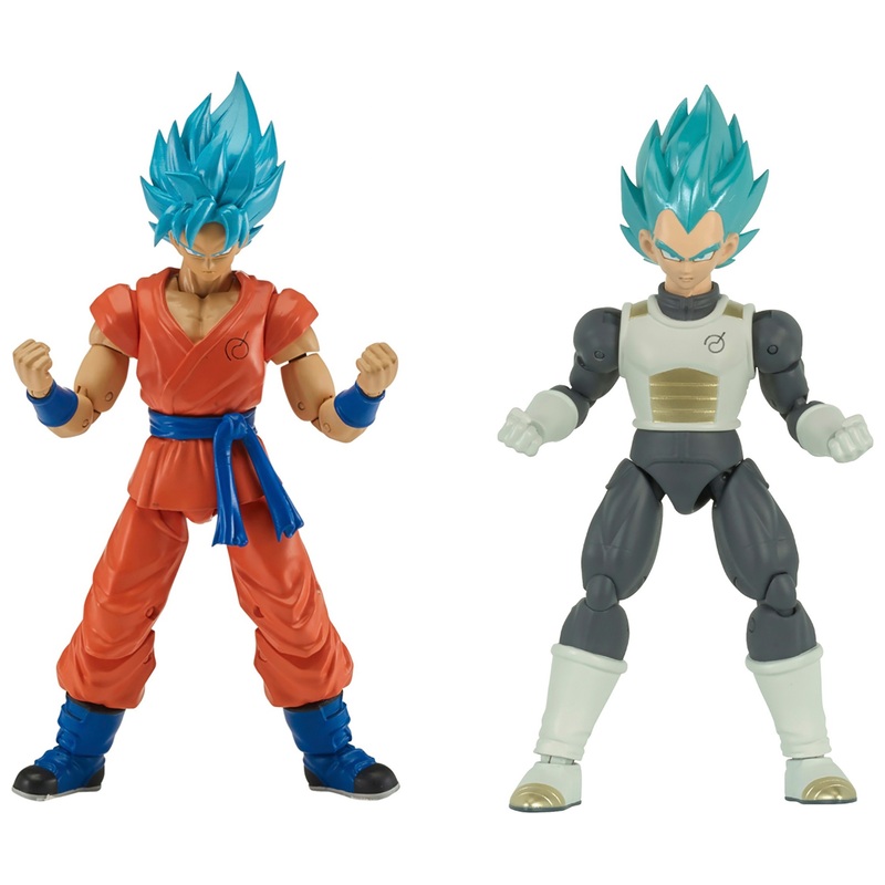Dragon Ball Action Figures Dragon Stars Pack Super Saiyan Blue Goku vs Super Saiyan Blue Vegeta
