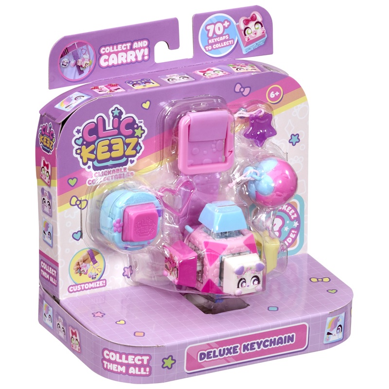 Clickeez Clickable Collectables Deluxe Keychain Assortment 4 Clickeez Clickable Collectables Deluxe Keychain Assortment