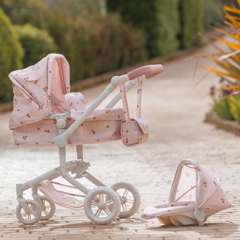 Silver Cross Baby Doll Pram City to Park 3-in-1 Travel System Floral