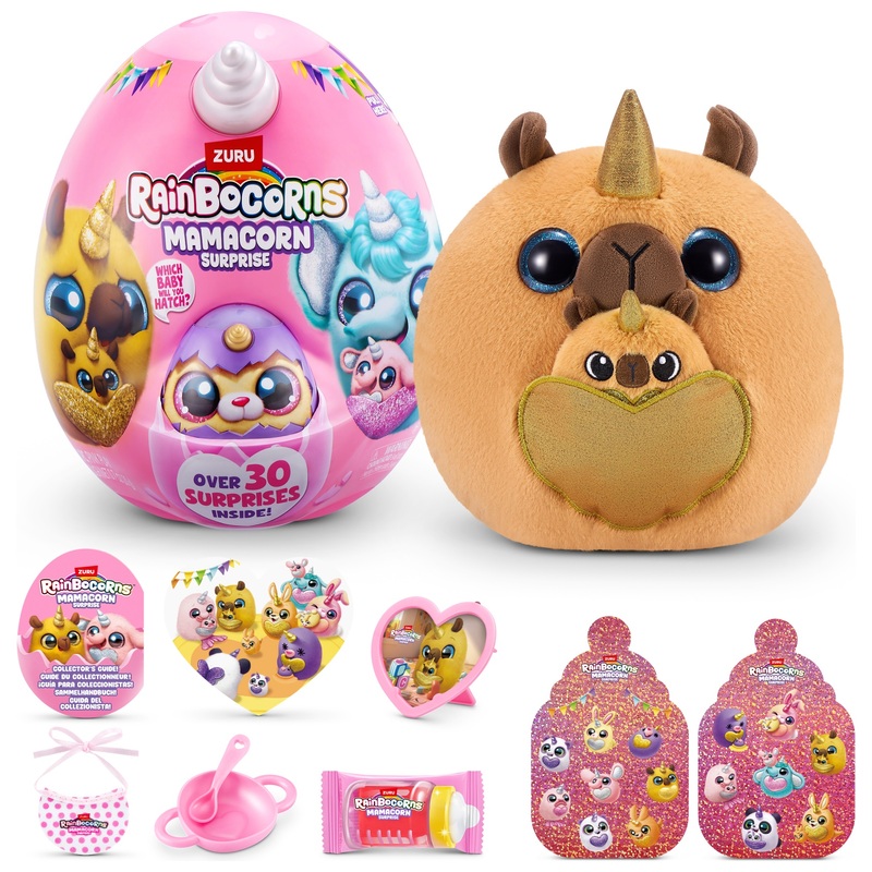Rainbocorns by ZURU Mamacorn Suprise Plush Egg Capybara