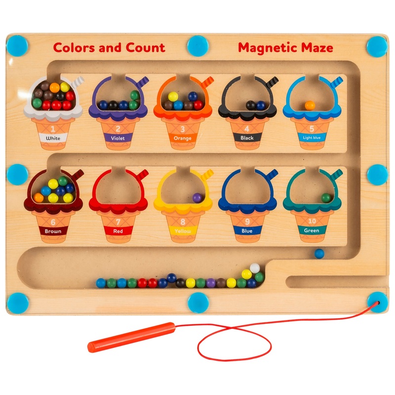 Squirrel Play Magnetic Colour and Number Maze