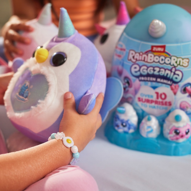 Rainbocorns by ZURU Eggzania Frozen Mania Surprise Plush Egg Frostine
