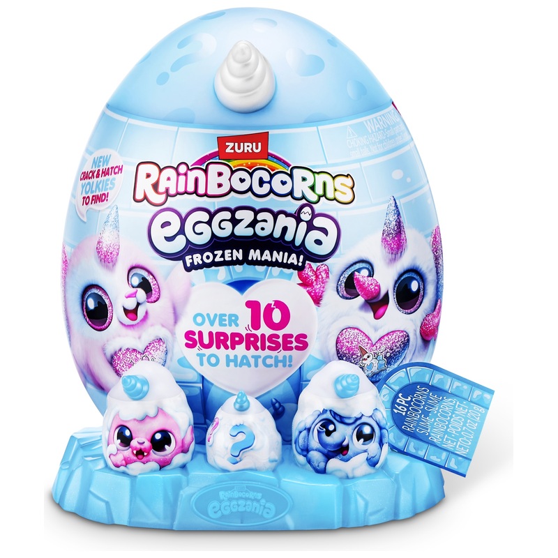 Rainbocorns by ZURU Eggzania Frozen Mania Surprise Plush Egg Frostine 4 Rainbocorns by ZURU Eggzania Frozen Mania Surprise Plush Egg Frostine
