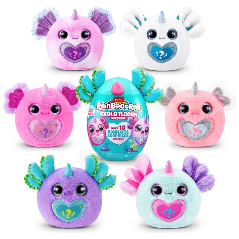 Rainbocorns by ZURU Axolotlcorn Surprise Plush Egg Assortment