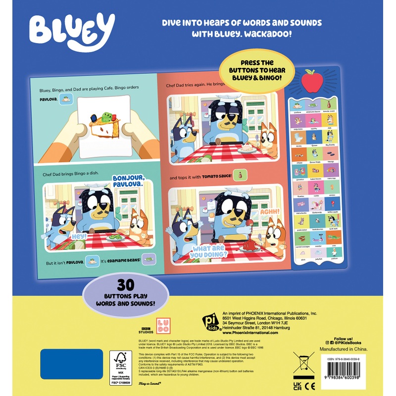 Bluey Wackadoo! Interactive Words and Sounds Book 5 Bluey Wackadoo! Interactive Words and Sounds Book