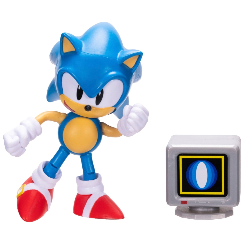 Sonic the Hedgehog 10cm Sonic Figure with Shield Item Box