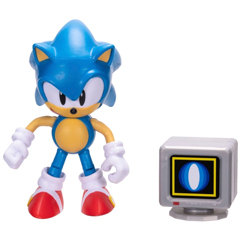 Sonic the Hedgehog 10cm Sonic Figure with Shield Item Box 2 Sonic the Hedgehog 10cm Sonic Figure with Shield Item Box