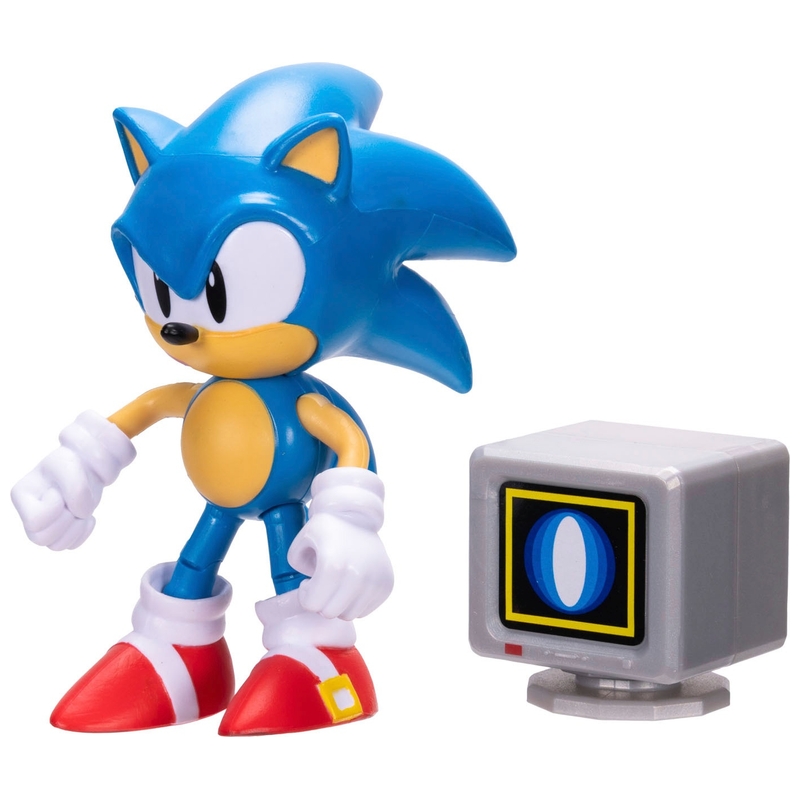 Sonic the Hedgehog 10cm Sonic Figure with Shield Item Box 3 Sonic the Hedgehog 10cm Sonic Figure with Shield Item Box
