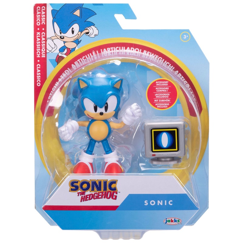 Sonic the Hedgehog 10cm Sonic Figure with Shield Item Box 5 Sonic the Hedgehog 10cm Sonic Figure with Shield Item Box