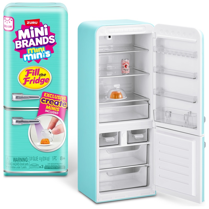 Mini Brands by ZURU Fill the Fridge Playset
