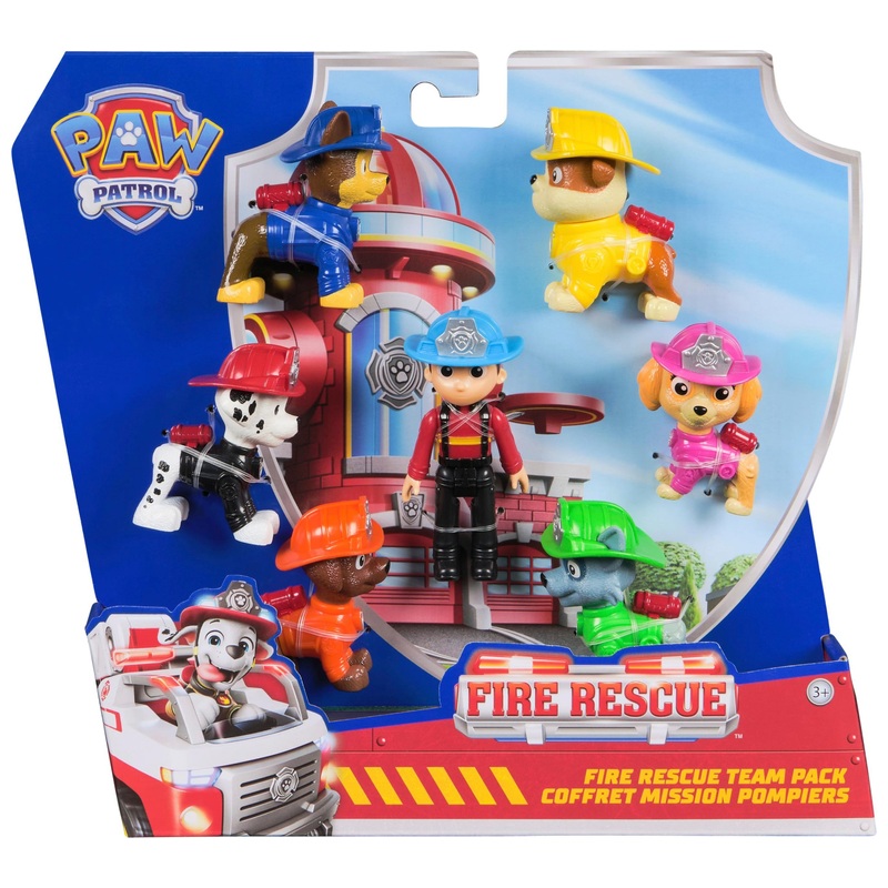 PAW Patrol Fire Rescue Team 7 Action Figures Pack 4 PAW Patrol Fire Rescue Team 7 Action Figures Pack