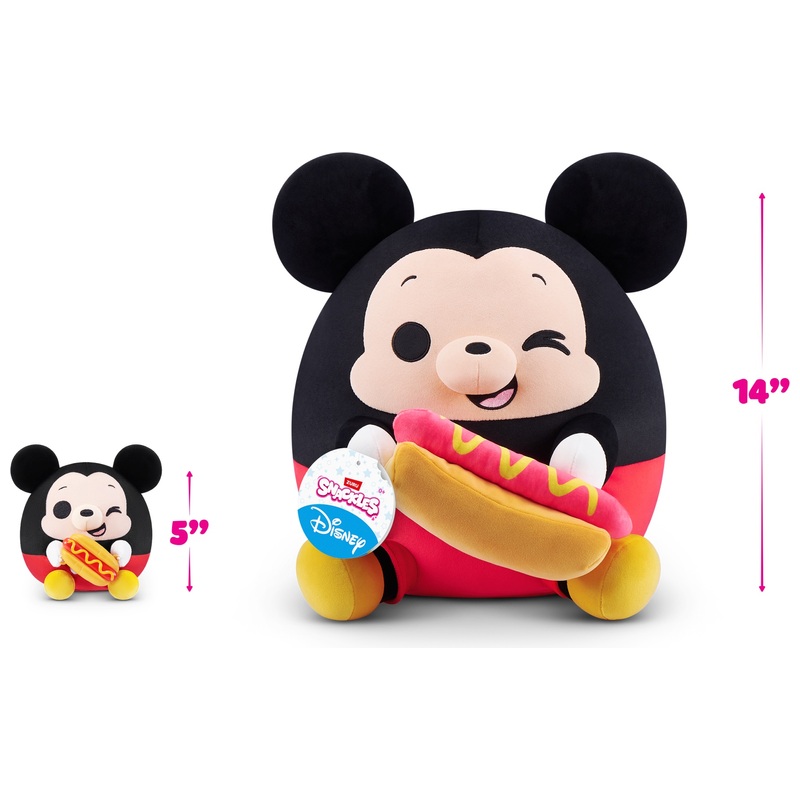 Snackles by ZURU Disney Plush 12cm Assortment 6 Snackles by ZURU Disney Plush 12cm Assortment