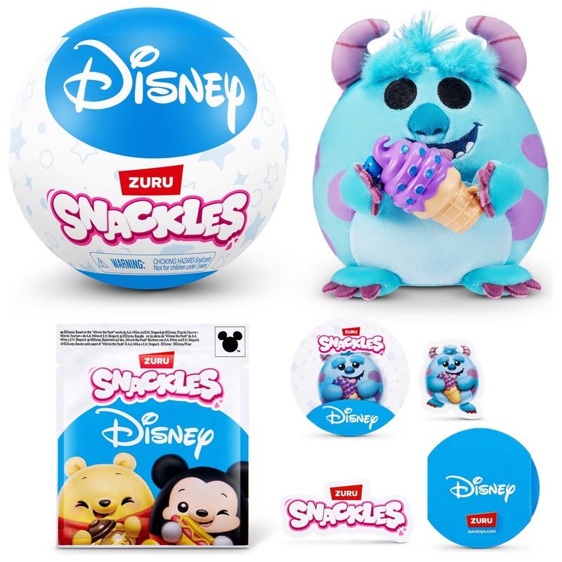 Snackles by ZURU Disney Plush 12cm Assortment 7 Snackles by ZURU Disney Plush 12cm Assortment